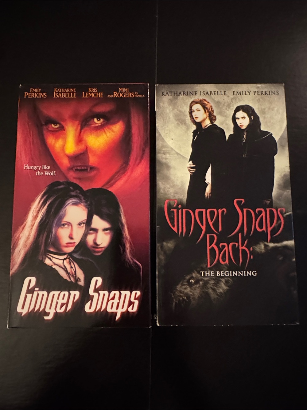 Ginger Snaps & Ginger Snaps Back: The Beginning (very rare) 2 VHS 📼 Lot _ tested
